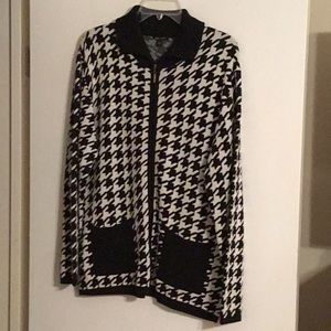 Houndstooth cardigan